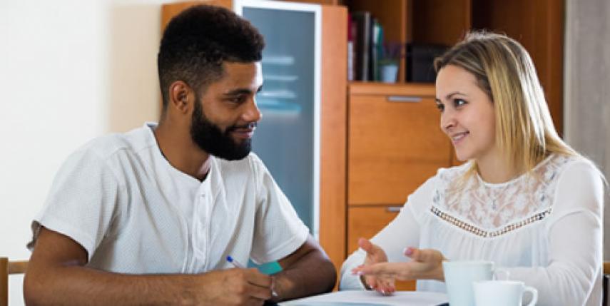 couple discussing finances